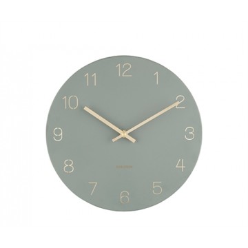 Nástenné hodiny Karlsson KA5788GR Charm Engraved Numbers, 30 cm Nástenné hodiny Karlsson KA5788GR Charm Engraved Numbers, 30 cm